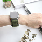 AW Nylon Two-Section Watch Band, For Apple Watch Series 7 41mm, For Apple Watch Series 7 45mm, For Apple Watch SE 40mm, For Apple Watch SE 44mm, For Apple Watch Series 6 40mm, For Apple Watch Series 6 44mm, For Apple Watch Series 5 44mm                ...