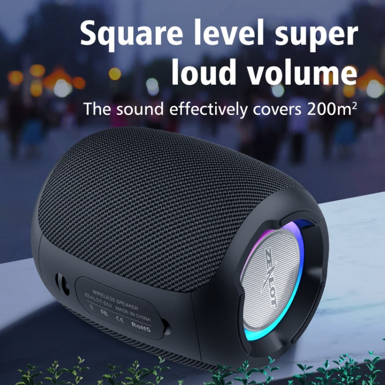مكبر صوت بلوتوث لاسلكي محمول ملون مقاوم للماء Zealot S53 IPX6، S53