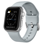Pin Buckle Silicone Watch Band, For Apple Watch Series 8 45mm
