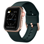 Pin Buckle Silicone Watch Band, For Apple Watch Series 8 45mm