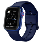 Pin Buckle Silicone Watch Band, For Apple Watch Series 8 45mm