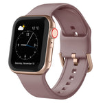 Pin Buckle Silicone Watch Band, For Apple Watch Series 8 45mm
