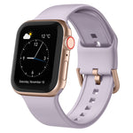 Pin Buckle Silicone Watch Band, For Apple Watch SE 2022 40mm