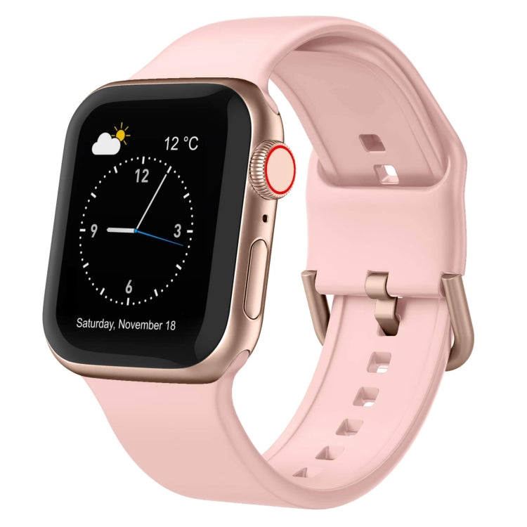 Pin Buckle Silicone Watch Band, For Apple Watch Series 7 41mm