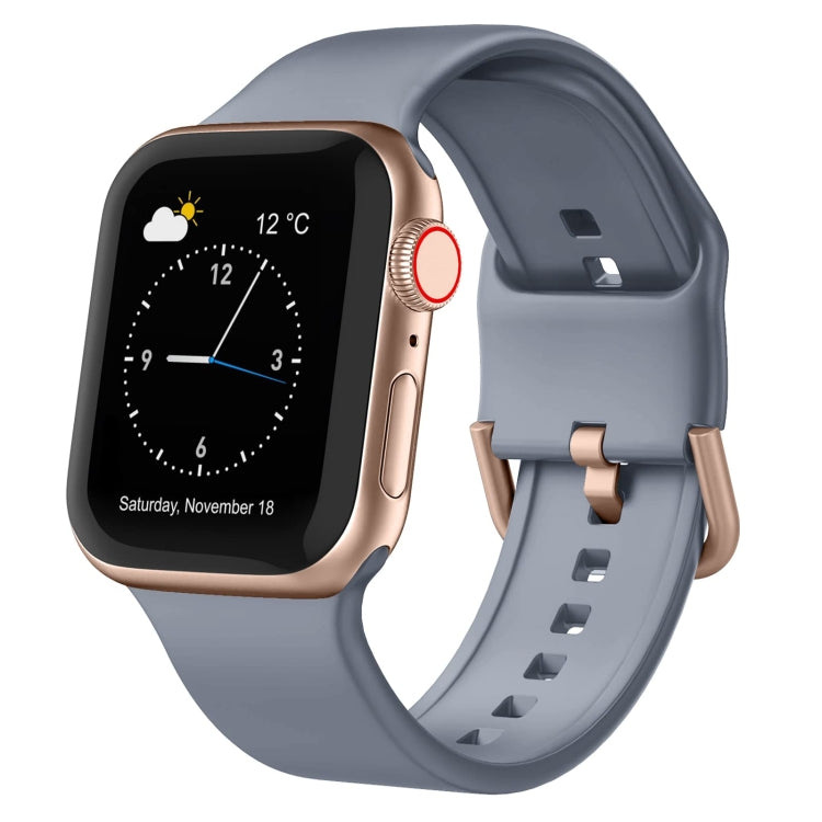 Pin Buckle Silicone Watch Band, For Apple Watch Series 7 41mm