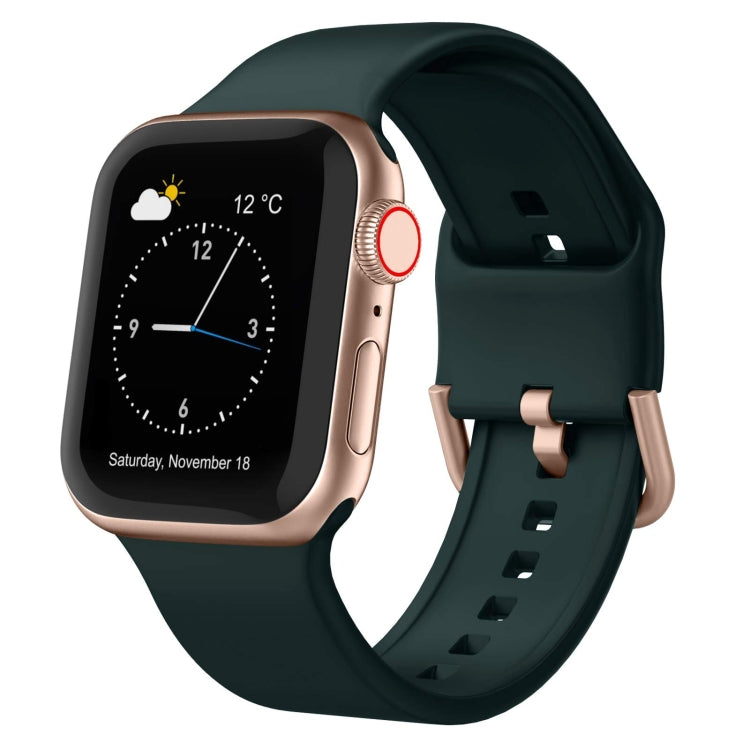Pin Buckle Silicone Watch Band, For Apple Watch Series 7 41mm
