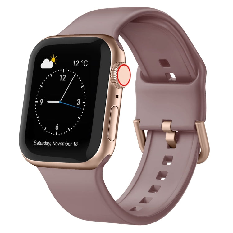 Pin Buckle Silicone Watch Band, For Apple Watch Series 7 41mm