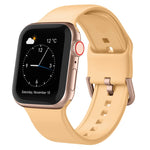 Pin Buckle Silicone Watch Band, For Apple Watch Series 6 40mm