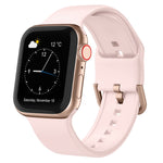 Pin Buckle Silicone Watch Band, For Apple Watch Series 4 40mm