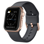 Pin Buckle Silicone Watch Band, For Apple Watch 42mm