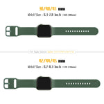 Pin Buckle Silicone Watch Band, For Apple Watch 38mm