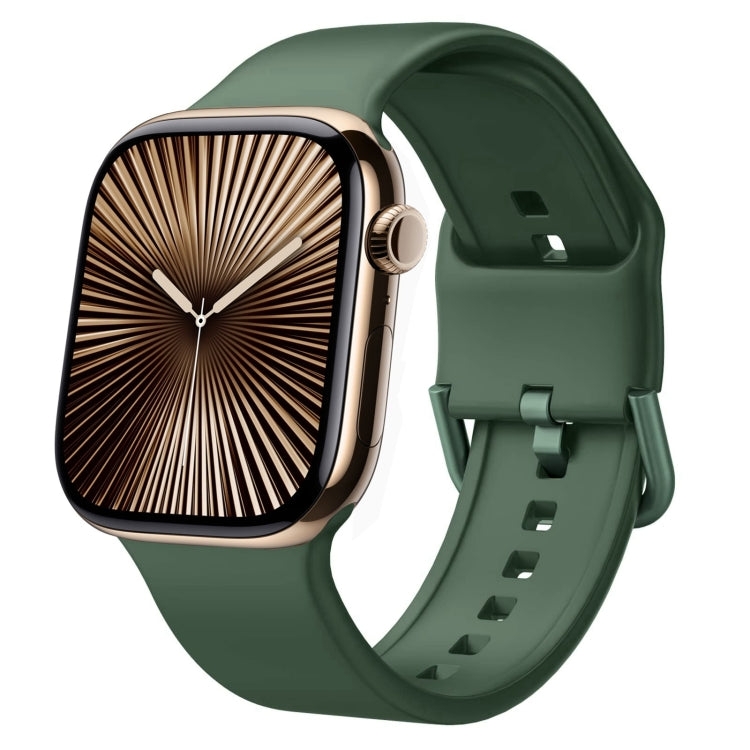 Pin Buckle Silicone Watch Band, For Apple Watch Series 10 42mm
