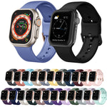 Pin Buckle Silicone Watch Band, For Apple Watch SE 2022 40mm