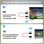 مجموعة جهاز إرسال HDMI لاسلكي 4 في 1 لمشاركة الشاشة، THT-020-8