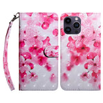 3D Painted Leather Phone Case, For iPhone 15 Pro Max, For iPhone 15 Pro, For iPhone 15 Plus, For iPhone 15