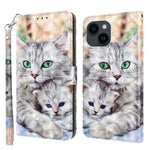3D Painted Leather Phone Case, For iPhone 15 Pro Max, For iPhone 15 Pro, For iPhone 15 Plus, For iPhone 15