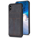 BF28 Frosted Card Bag Phone Case with Holder, For iPhone XS Max, For iPhone 8 Plus / 7 Plus