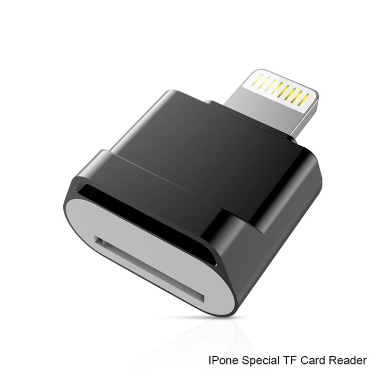 محول MicroDrive 8 دبابيس إلى بطاقة TF، قارئ بطاقة صغير لـ iPhone و iPad، قارئ بطاقة