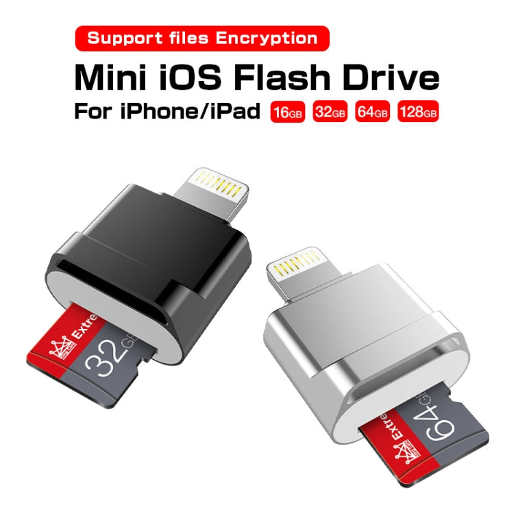 محول MicroDrive 8 دبابيس إلى بطاقة TF، قارئ بطاقة صغير لـ iPhone و iPad، قارئ بطاقة
