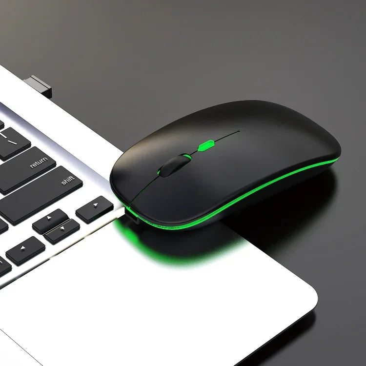 فأرة لاسلكية قابلة لإعادة الشحن USB HXSJ M40 2.4GHZ بدقة 800،1200،1600dpi مع تعديل الترس الثالث ملونة