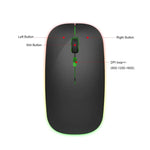 فأرة لاسلكية قابلة لإعادة الشحن USB HXSJ M40 2.4GHZ بدقة 800،1200،1600dpi مع تعديل الترس الثالث ملونة