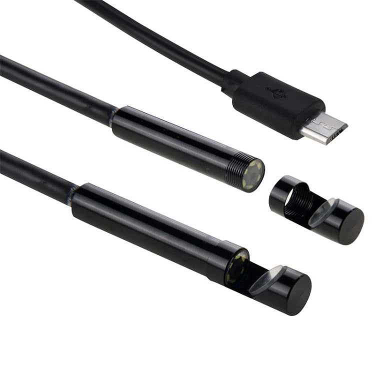 كاميرا فحص أنبوب ثعبان USB صغير مقاوم للماء AN97 مع وظيفة OTG لهواتف أندرويد، مع 6 مصابيح LED، 5.5مم، 8مم