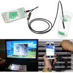 كاميرا فحص أنبوب ثعبان USB صغير مقاوم للماء AN97 مع وظيفة OTG لهواتف أندرويد، مع 6 مصابيح LED، 5.5مم، 8مم