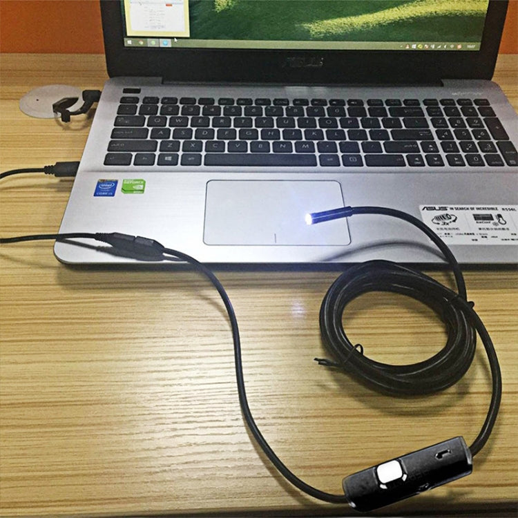 كاميرا فحص أنبوب ثعبان USB صغير مقاوم للماء AN97 مع وظيفة OTG لهواتف أندرويد، مع 6 مصابيح LED، 5.5مم، 8مم