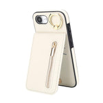 غطاء هاتف بحلقة وزر سحاب بتقنية RFID لبطاقات الذاكرة، لهواتف iPhone 17e / 16e، iPhone 17 Pro Max، iPhone 17 Pro، iPhone 17، iPhone Air، iPhone 16 Pro Max