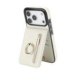 غطاء هاتف بحلقة وزر سحاب بتقنية RFID لبطاقات الذاكرة، لهواتف iPhone 17e / 16e، iPhone 17 Pro Max، iPhone 17 Pro، iPhone 17، iPhone Air، iPhone 16 Pro Max