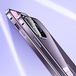 غطاء هاتف زجاج مقسى عالي الدقة بمشبك مزدوج مغناطيسي، لهاتف iPhone 11 Pro