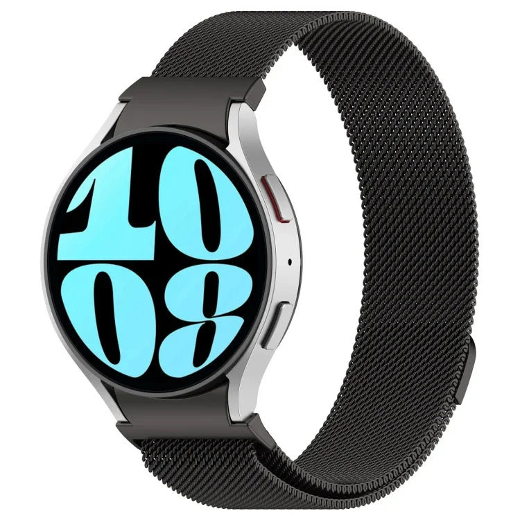 سوار ساعة معدني مغناطيسي ميلان بنمط الأزرار، لساعات Samsung Galaxy Watch 6