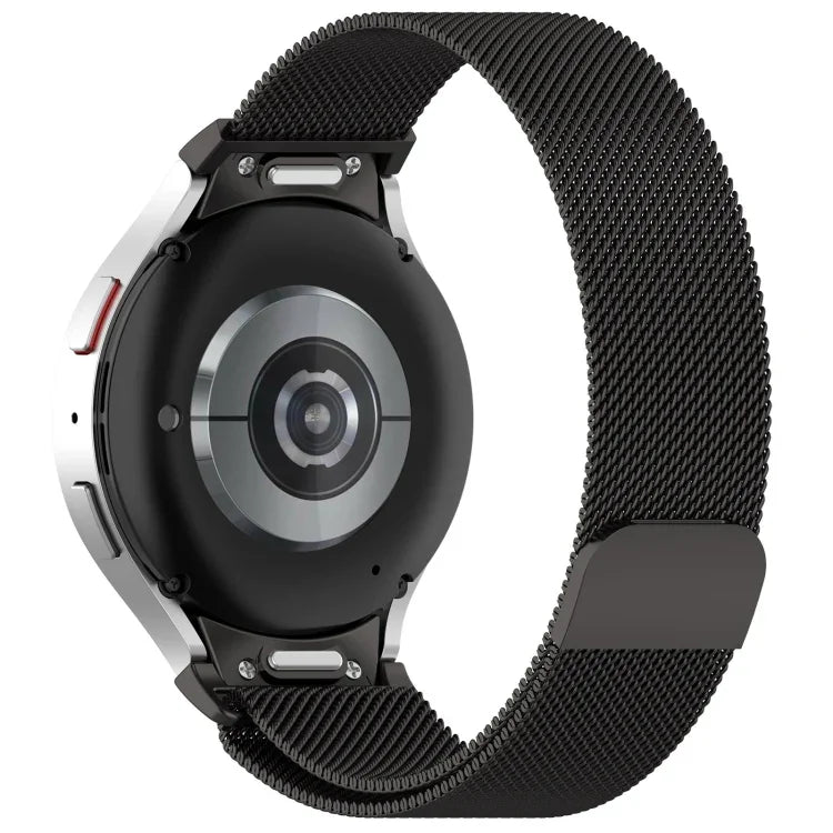 سوار ساعة معدني مغناطيسي ميلان بنمط الأزرار، لساعات Samsung Galaxy Watch 6