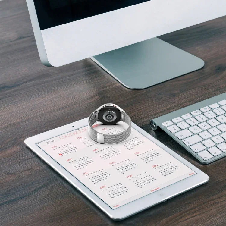 سوار ساعة معدني مغناطيسي ميلان بنمط الأزرار، لساعات Samsung Galaxy Watch 6