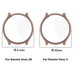 PC + Tempered Glass Film Integrated Watch Case, For Garmin Venu 3S, For Garmin Venu 3