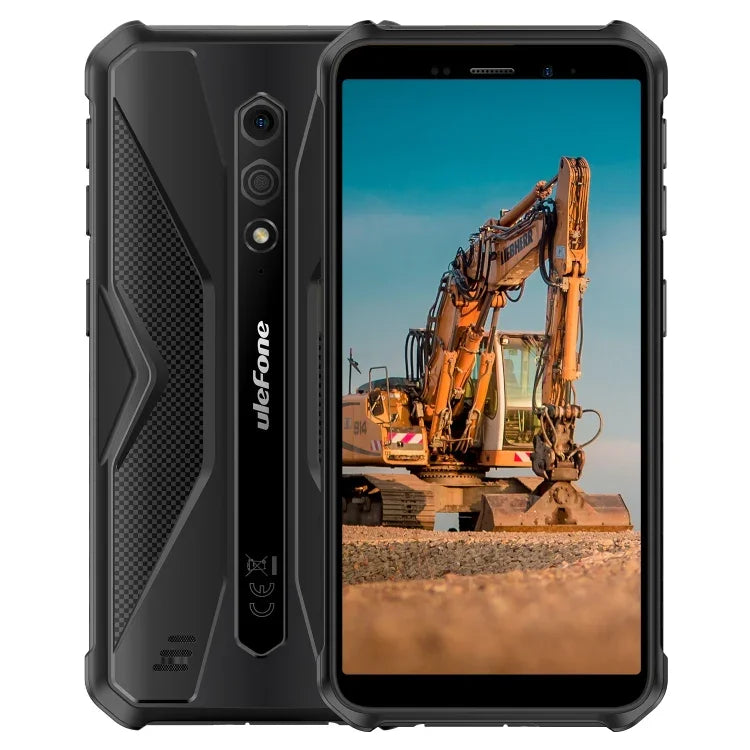 Ulefone Armor X12، هاتف مقاوم، فتح الوجه، شاشة 5.45 بوصة أندرويد 13 Go معالج MediaTek Helio A22 رباعي النواة، الشبكة: 4G، NFC، 3 جيجابايت + 32 جيجابايت