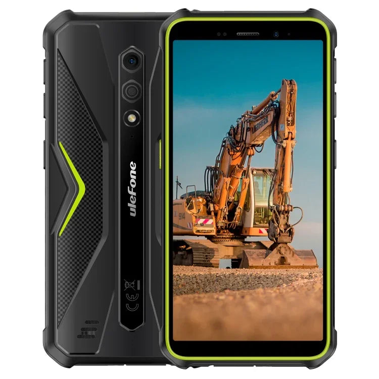 Ulefone Armor X12، هاتف مقاوم، فتح الوجه، شاشة 5.45 بوصة أندرويد 13 Go معالج MediaTek Helio A22 رباعي النواة، الشبكة: 4G، NFC، 3 جيجابايت + 32 جيجابايت