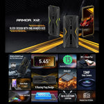 Ulefone Armor X12، هاتف مقاوم، فتح الوجه، شاشة 5.45 بوصة أندرويد 13 Go معالج MediaTek Helio A22 رباعي النواة، الشبكة: 4G، NFC، 3 جيجابايت + 32 جيجابايت