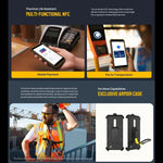 Ulefone Armor X12، هاتف مقاوم، فتح الوجه، شاشة 5.45 بوصة أندرويد 13 Go معالج MediaTek Helio A22 رباعي النواة، الشبكة: 4G، NFC، 3 جيجابايت + 32 جيجابايت