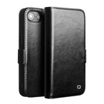 غطاء هاتف من الجلد الطبيعي الكلاسيكي QIALINO مع إبزيم 103، لهواتف iPhone 17e / 16e، iPhone 17 Pro Max، iPhone 17 Pro، iPhone 17، iPhone Air، iPhone 15 Pro Max، iPhone 15 Plus، iPhone 15