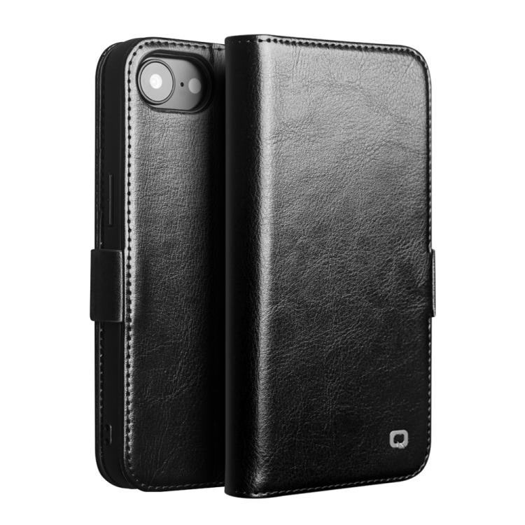 غطاء هاتف من الجلد الطبيعي الكلاسيكي QIALINO مع إبزيم 103، لهواتف iPhone 17e / 16e، iPhone 17 Pro Max، iPhone 17 Pro، iPhone 17، iPhone Air، iPhone 15 Pro Max، iPhone 15 Plus، iPhone 15