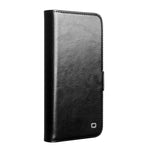 غطاء هاتف من الجلد الطبيعي الكلاسيكي QIALINO مع إبزيم 103، لهواتف iPhone 17e / 16e، iPhone 17 Pro Max، iPhone 17 Pro، iPhone 17، iPhone Air، iPhone 15 Pro Max، iPhone 15 Plus، iPhone 15