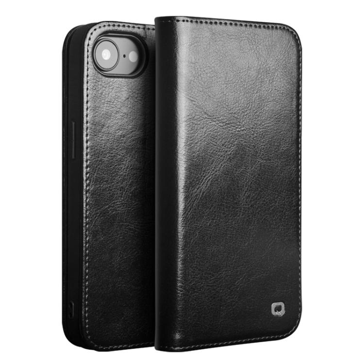 غطاء هاتف من الجلد الطبيعي الكلاسيكي QIALINO، لهواتف iPhone 16e / 17e، iPhone 17 Pro Max، iPhone 17 Pro، iPhone 17، iPhone Air، iPhone 16 Pro Max، iPhone 16 Pro، iPhone 16 Plus، iPhone 16، iPhone 15 Pro Max