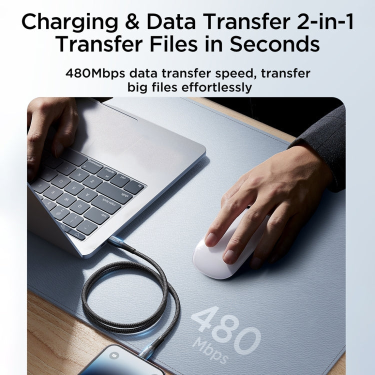 JOYROOM SA32-CL3 سلسلة النجوم، كابل شحن سريع ونقل بيانات USB-C / Type-C إلى 8 دبابيس بقوة 30 واط، USB-C / Type-C إلى 8 دبابيس