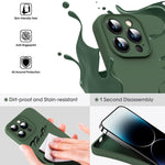 حافظة هاتف من السيليكون السائل الميكروفايبر مقاومة للصدمات، لهاتف iPhone 12، لهاتف iPhone 12 Pro Max، لهاتف iPhone 12 Pro