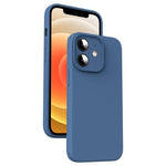 حافظة هاتف من السيليكون السائل الميكروفايبر مقاومة للصدمات، لهاتف iPhone 12، لهاتف iPhone 12 Pro Max، لهاتف iPhone 12 Pro