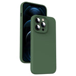 حافظة هاتف من السيليكون السائل الميكروفايبر مقاومة للصدمات، لهاتف iPhone 12، لهاتف iPhone 12 Pro Max، لهاتف iPhone 12 Pro
