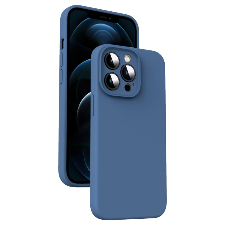 حافظة هاتف من السيليكون السائل الميكروفايبر مقاومة للصدمات، لهاتف iPhone 12، لهاتف iPhone 12 Pro Max، لهاتف iPhone 12 Pro