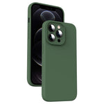 حافظة هاتف من السيليكون السائل الميكروفايبر مقاومة للصدمات، لهاتف iPhone 12، لهاتف iPhone 12 Pro Max، لهاتف iPhone 12 Pro