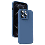 حافظة هاتف من السيليكون السائل الميكروفايبر مقاومة للصدمات، لهاتف iPhone 12، لهاتف iPhone 12 Pro Max، لهاتف iPhone 12 Pro
